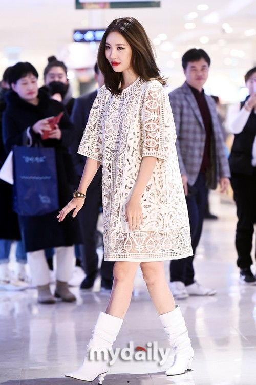 韩国明星裙子,明星裙装风采大盘点